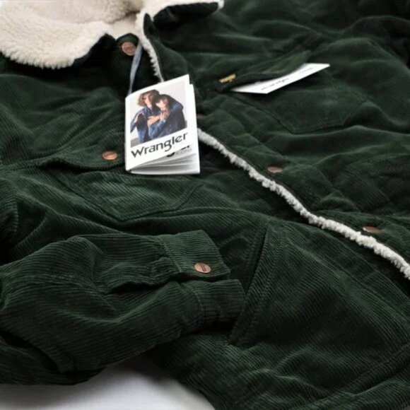 The Montana New Wrangler Icons124MJ Men's Sherpa Corduroy Jacket Size XL Trucker - Picture 13 of 15
